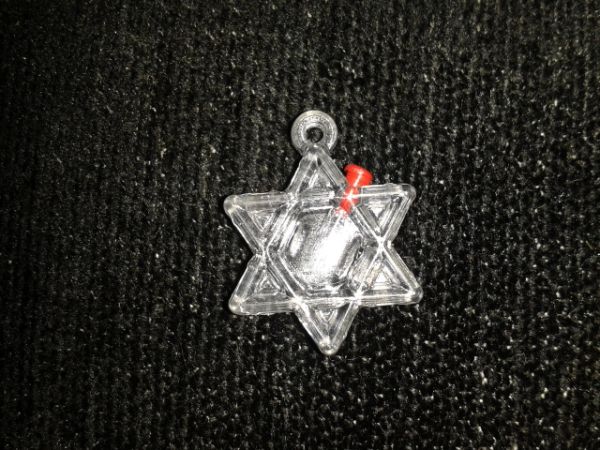 pingente estrela de daví p/ óleo cód: 044