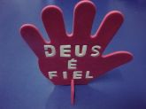 MÃO (DEUS É FIEL) DESTACÁVEL E.V.A cód: 069
